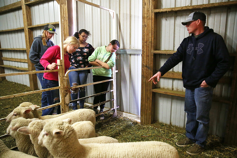 Shawn Miller visited the FFA barn